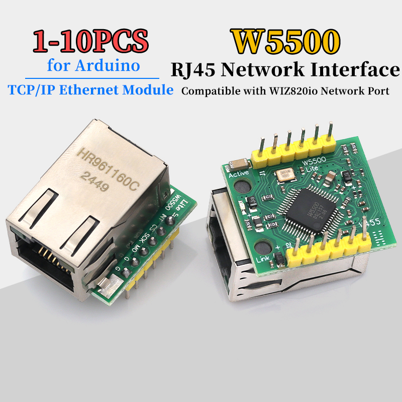 Ethernet Module W5500 - 1/5/10 Stuks W5500 Module TCP/IP Ethernet