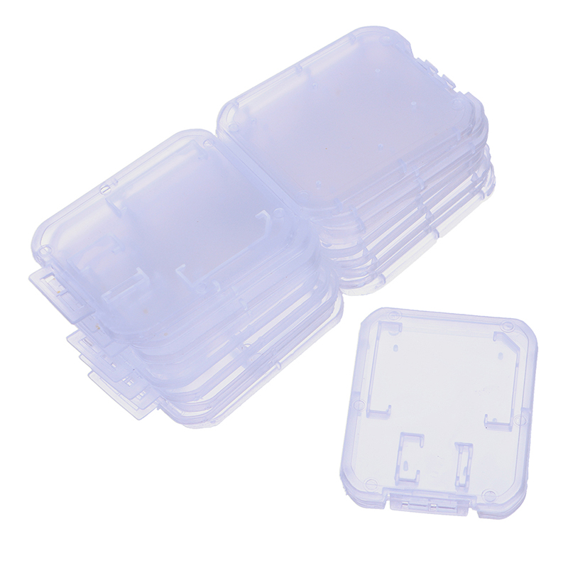 Home Assistant Sd - 10 stuks doorzichtige plastic TF-geheugenkaartbeschermhouders