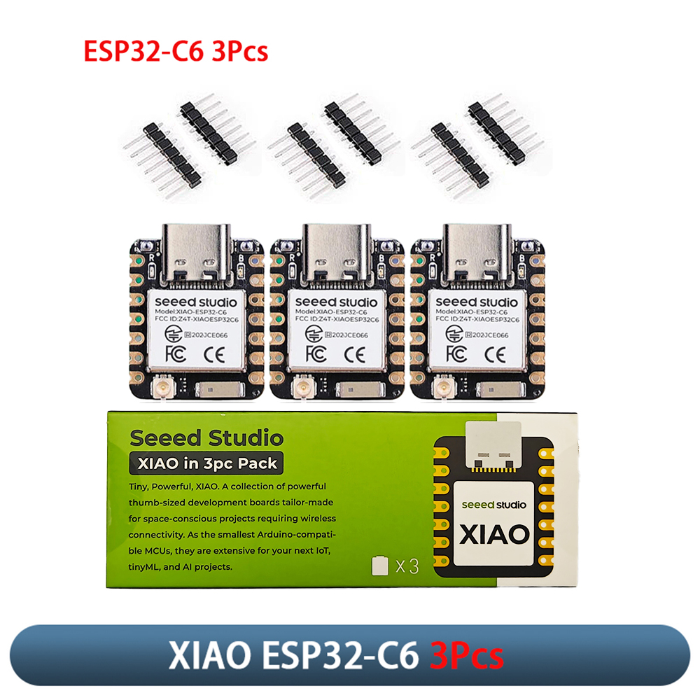 Home Automation Arduino - XIAO ESP32-C6 3-delige ontwikkelbordmodule 2,4 GHz