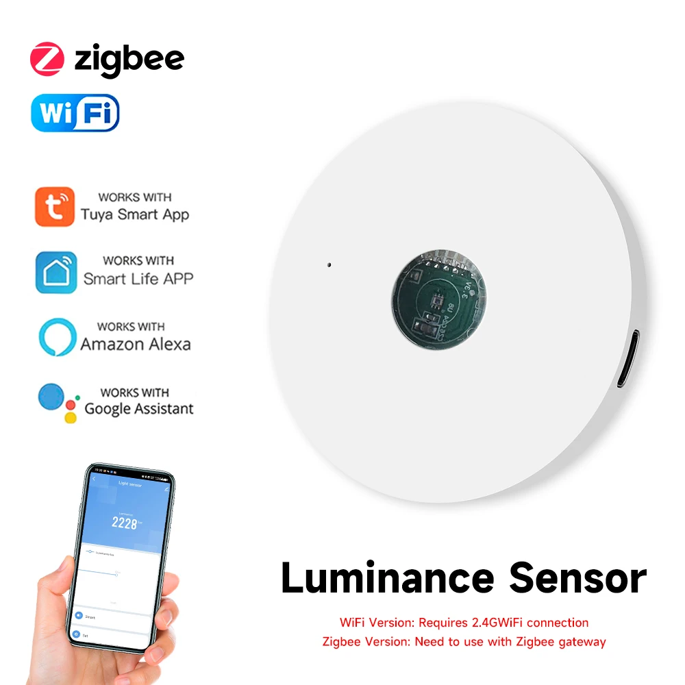 Home Automation Ideas - Tuya WiFi/ZigBee Lichtsensor Luminantiesensor Verlichting Helderheidsdetector