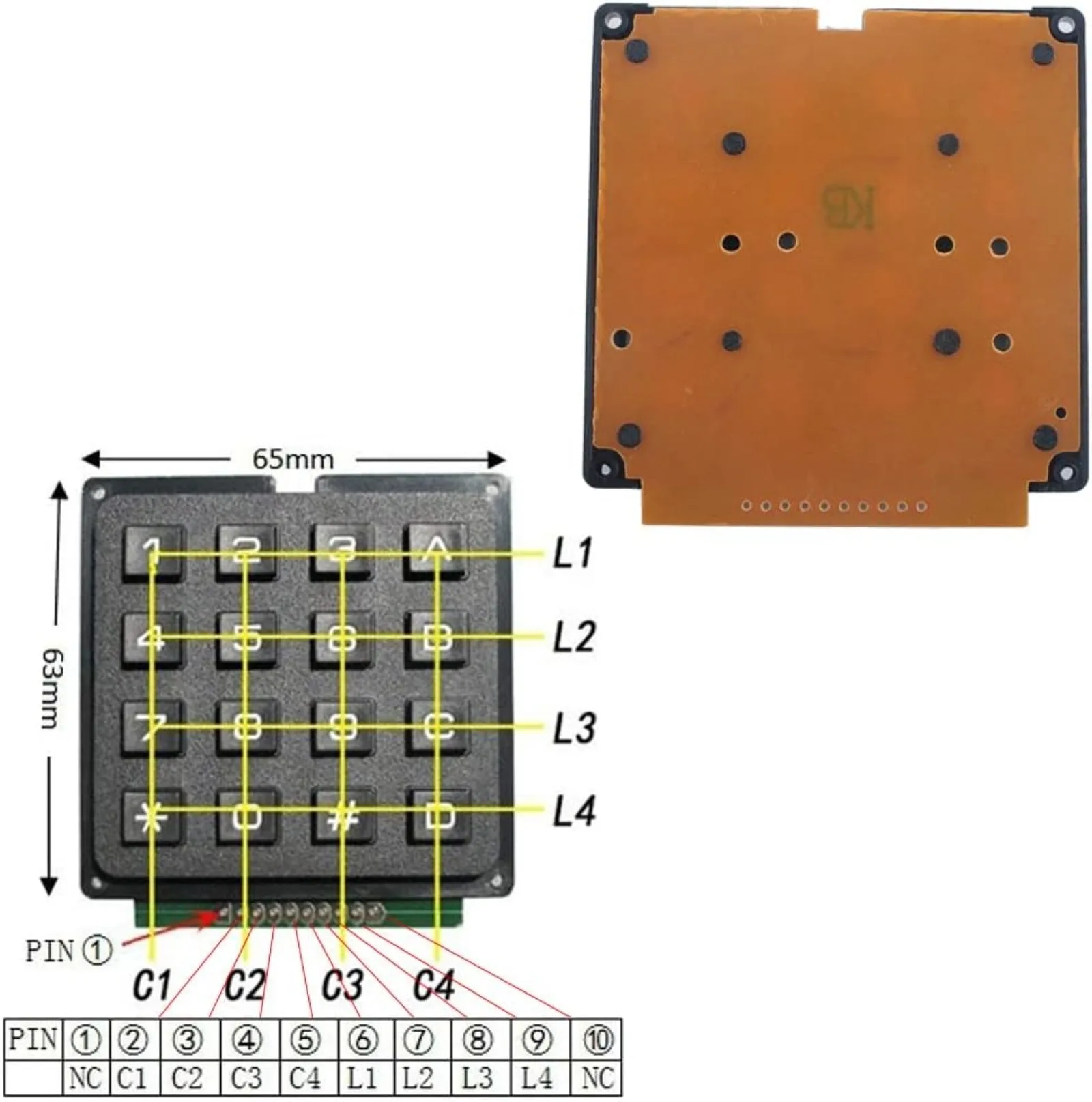 4x4 Matrix Membrane Keypad 16- - Home Automation Arduino recensie en prijs