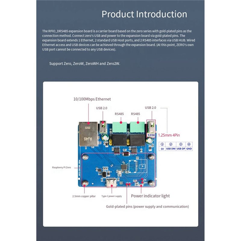 Voor Raspberry Pi Rpi0-DRS485  - Pi Zero W Board recensie en prijs