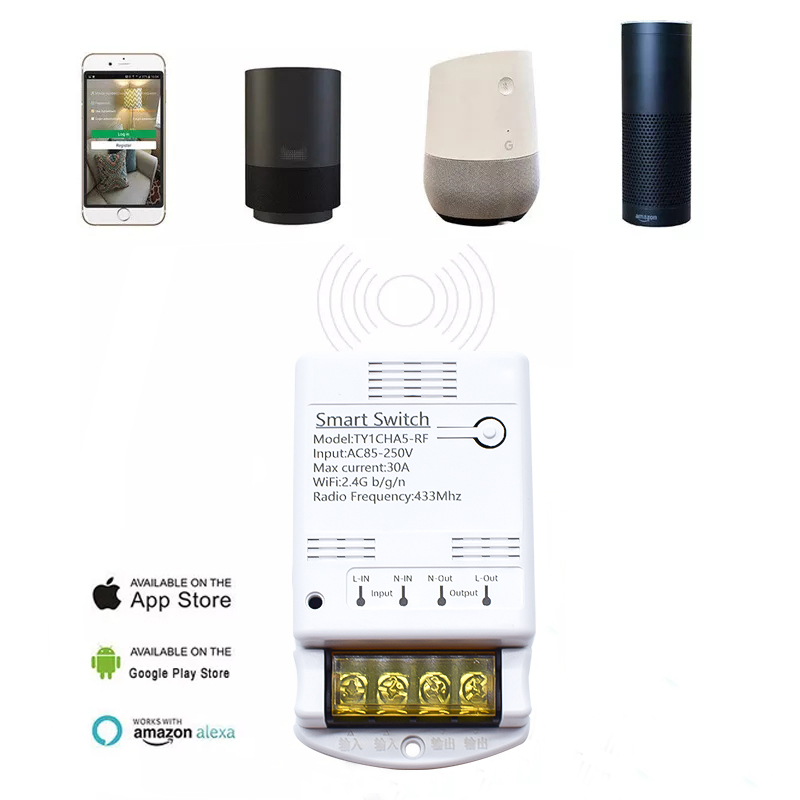 Wifi 30A Relaismodule 85-250V  - Home Automation Ideas recensie en prijs
