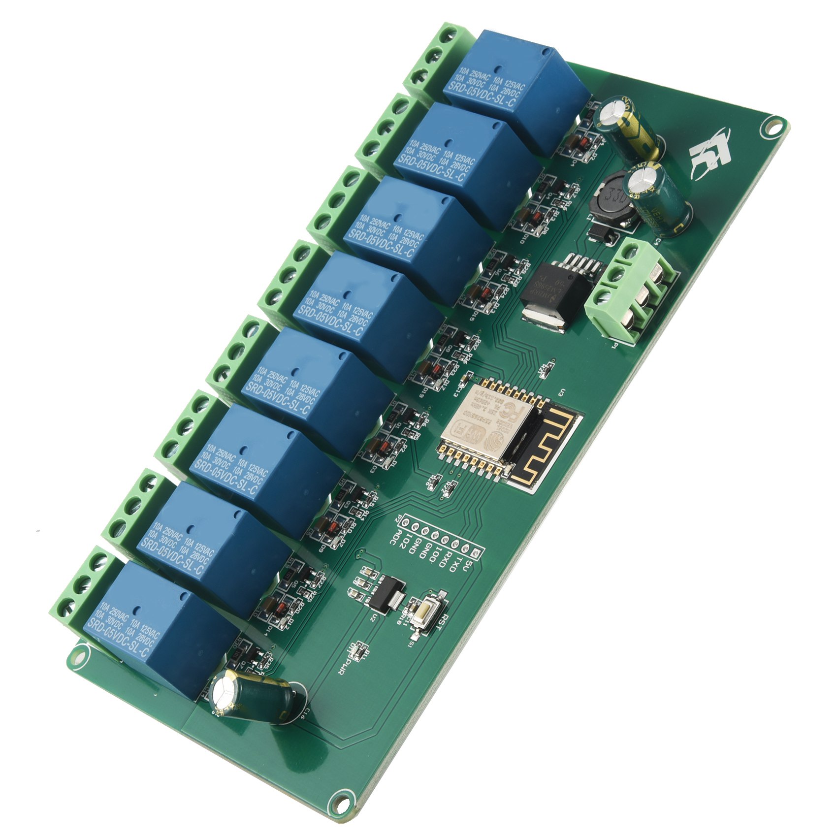 (ABDH) ESP8266 WIFI 8-kanaals  - Relay 8 Channel Board recensie en prijs