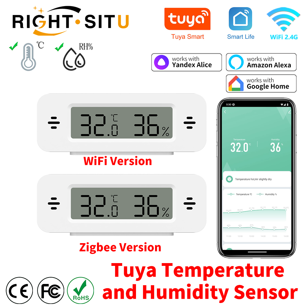 Tuya WiFi Zigbee Mini Temperat - Home Automation Ideas recensie en prijs
