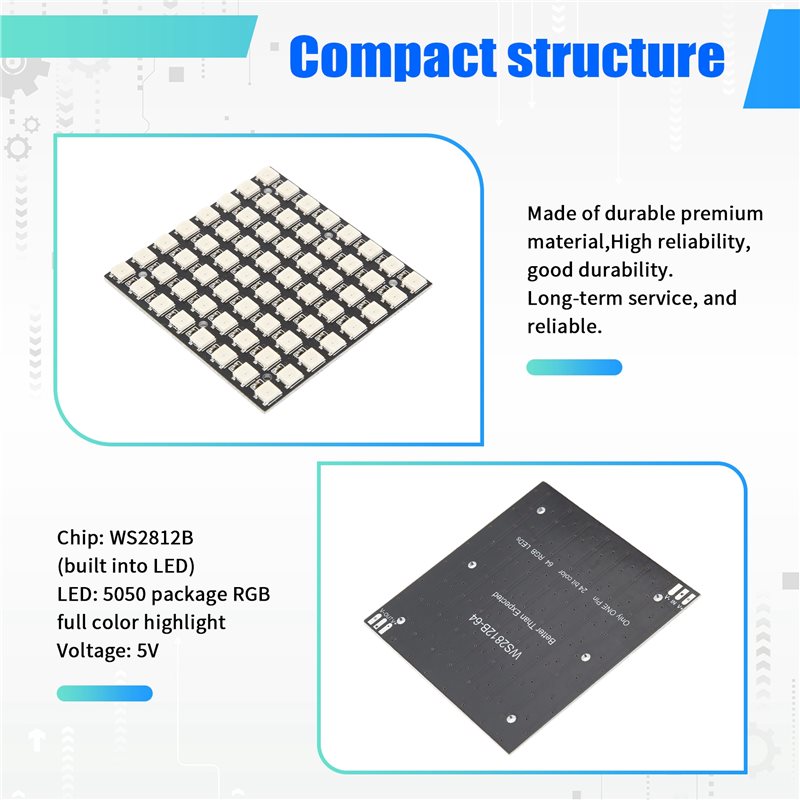 AT82-WS2812 LED 5050 RGB 8X8 L - Rgb Led Matrix 8X8 recensie en prijs