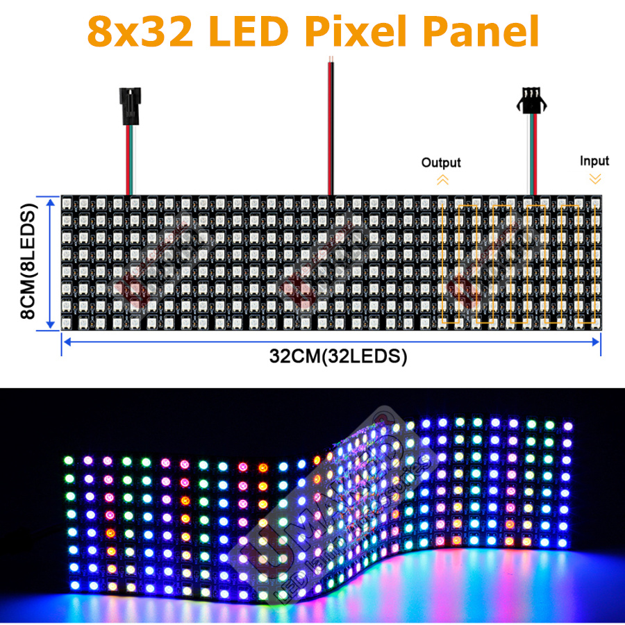 2 stks WS2812B Individueel Adr - Rgb Led Matrix 8X8 recensie en prijs