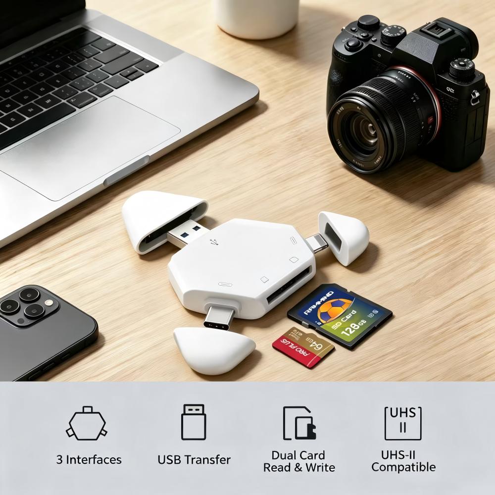 3-in-1 geheugenkaartlezer met  - Home Assistant Sd recensie en prijs