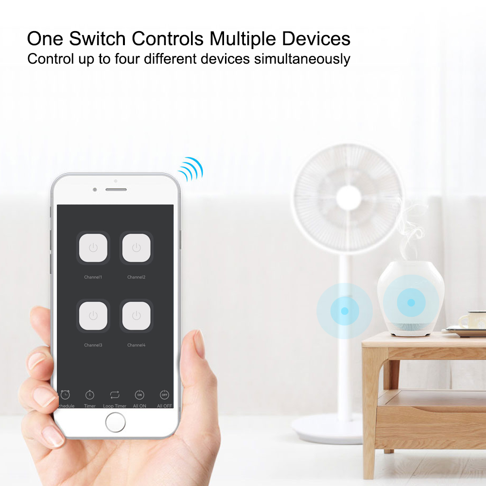 Slimme schakelaar 4-kanaals re - Home Automation Technology recensie en prijs