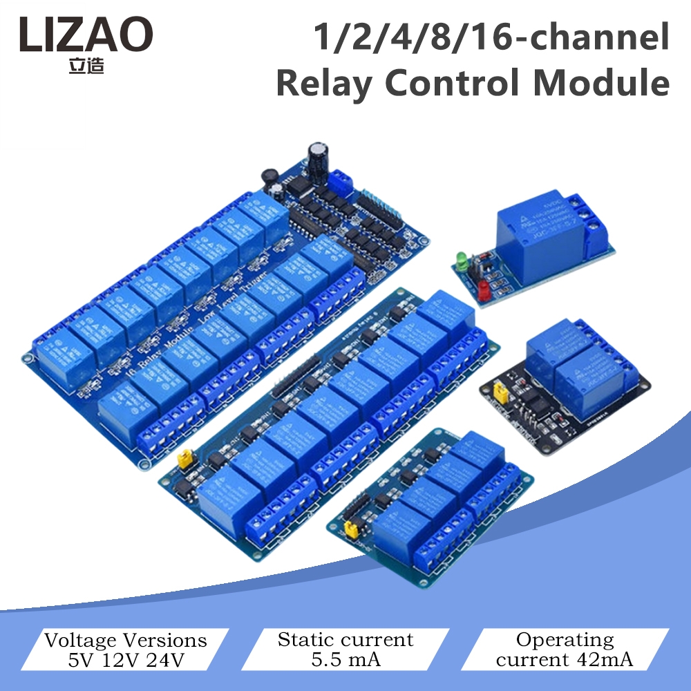5V/12V/24V 1/2/4/8/16-kanaals  - Home Automation Diy Projects recensie en prijs