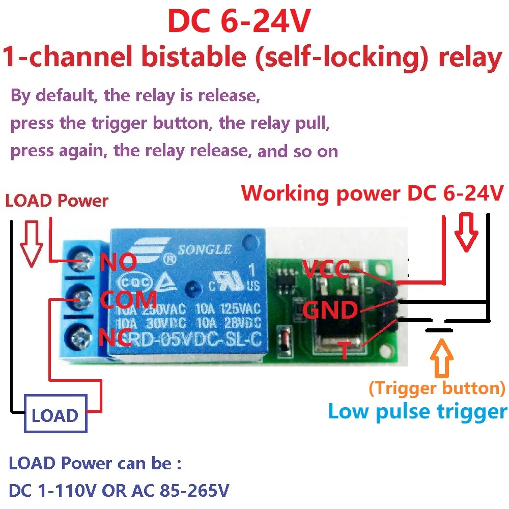 DC 6V 9V 12V 24V Flip-Flop Lat - Shelly Relay Module recensie en prijs
