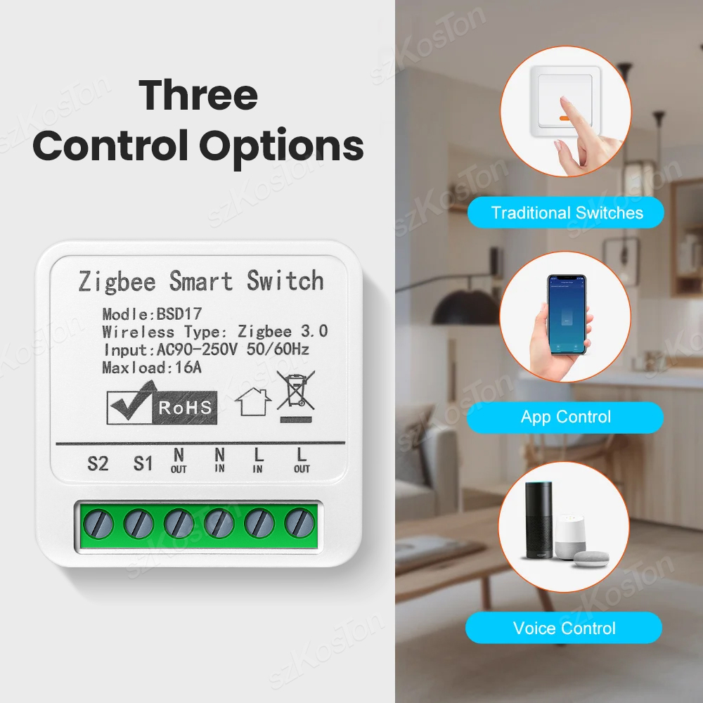 16A Tuya ZigBee Smart Switch M - Home Automation Diy recensie en prijs